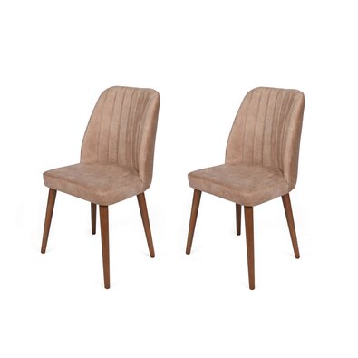 Alfa Beige and Walnut étkezőszék szett, 2 db