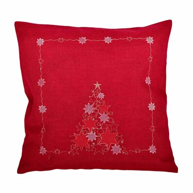 Świąteczna poszewka na poduszkę Choinka czerwony, 40 x 40 cm