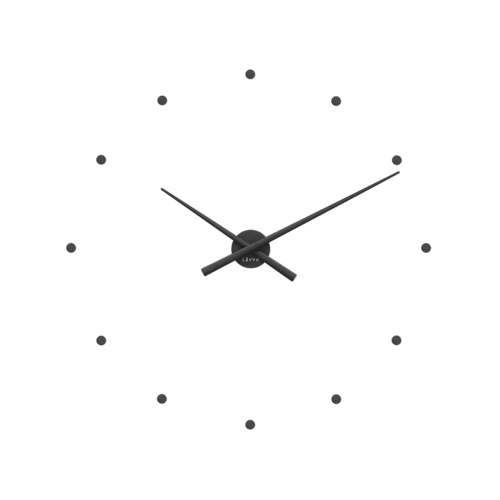 Nástenné hodiny Lavvu 3D LCT1021 čierna, pr. 73 cm