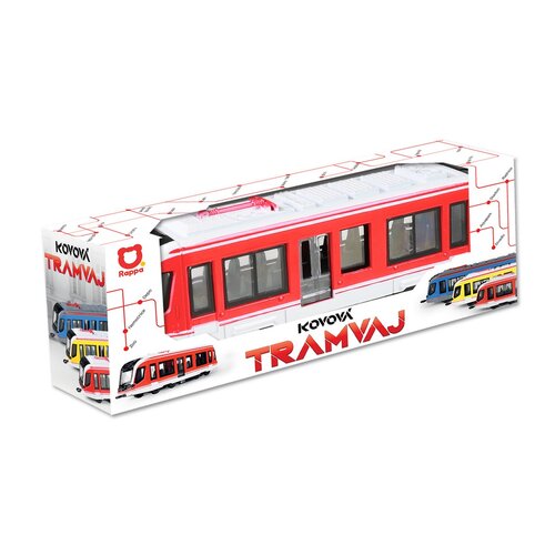 Rappa Tramvai metalic roșu, 20 cm
