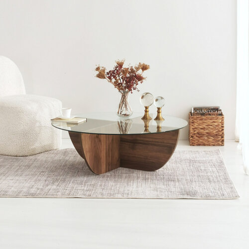 Stolik konferencyjny Lily Walnut