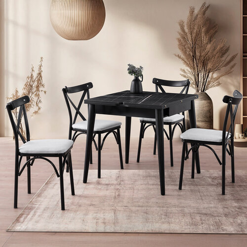Esstisch Totem Black Marble