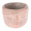 Betonski lonec za cvetlične lončke Face terakota,15,5 x 11 x 14 cm