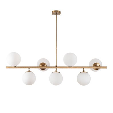 Lampa wisząca Fazli - 10535, biała/złota