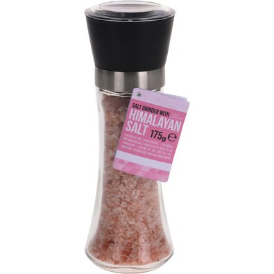 Râșniță cu sare de Himalaya, 6,5 x 18,5 cm, sticlă, 180 g