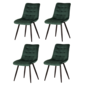 Set de scaune de sufragerie CT-384 GRN4, 4 buc