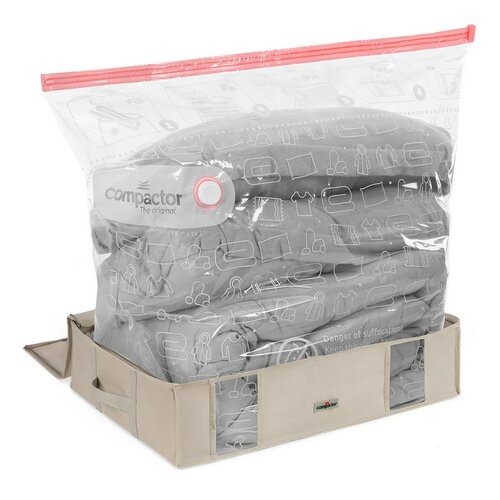 Compactor Вакуумна коробка для зберігання з  чохлом L Life, 65 x 50 x 15,5 см