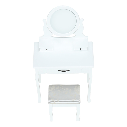 Măsuță decorativă cu scaun LINET NEW, albă