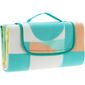 Odeja za piknik Retro kocka 130 x 150 cm, modra
