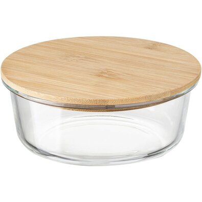 Florina Glasdose mit Bambusdeckel Clavato , 390 ml