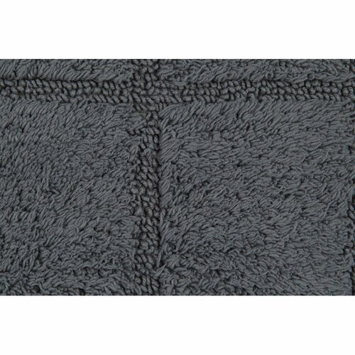 RIDDER 1712300 Delhi Badematte mit Anti-Rutsch 50 x 80 cm, dunkelgrau