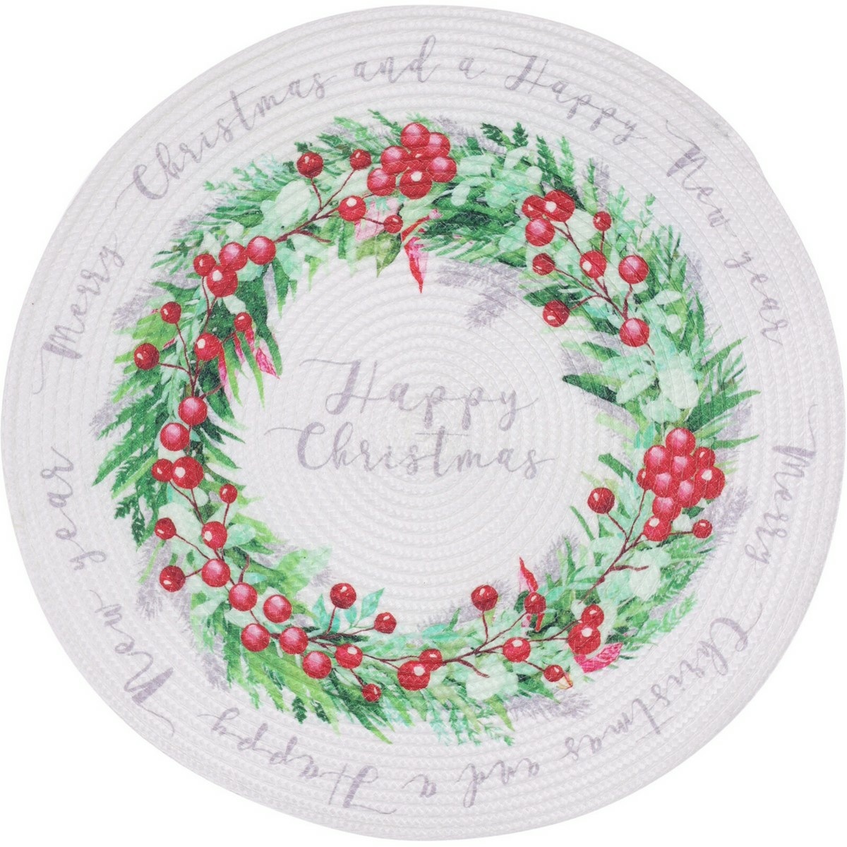 Happy Christmas karácsonyi alátét, 38 cm akciós termékkép 1