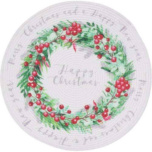 Happy Christmas karácsonyi alátét, 38 cm