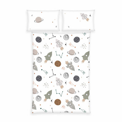Herding Lenjerie de pat din bumbac pentru copiiVesmír, 100 x 135 cm, 40 x 60 cm