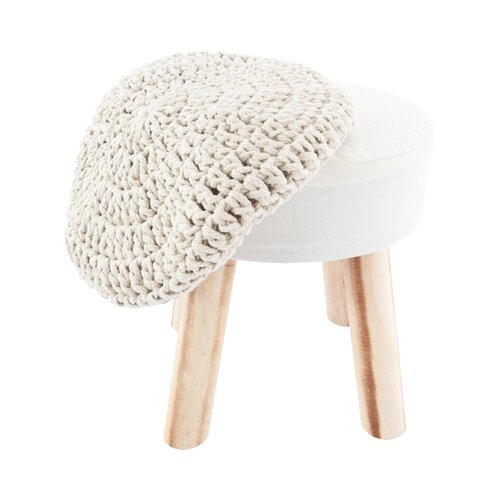 Hocker Naida, Beige
