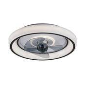 Rabalux 71009 stropný ventilátor s LED svetlom Horacio, čierna