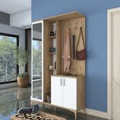 Zestaw do przedpokoju Ewe White and Walnut