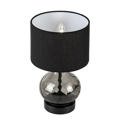 Rabalux 74034 dekoratívna stolná lampa Pirelo, E14, 1x max. 25W, čierna