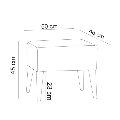 Taboret Zeni Green