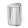 Simplehuman Pedálos szemetes 6 l, félkör alakú,