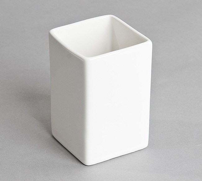 Téglik na zubnú kefku, biely