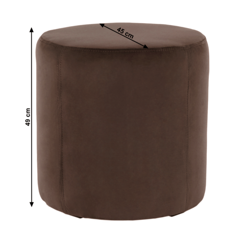 Polsterhocker RIVIERA, braun