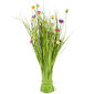 Vazba umělých lučních květin 70 cm, vícebarevná