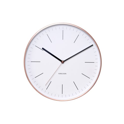 Karlsson 5507WH Designové nástenné hodiny, 28 cm
