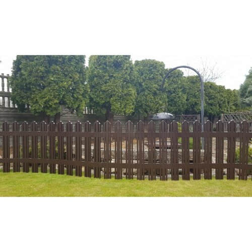 Mega kerti kerítés, barna, 4,7 m