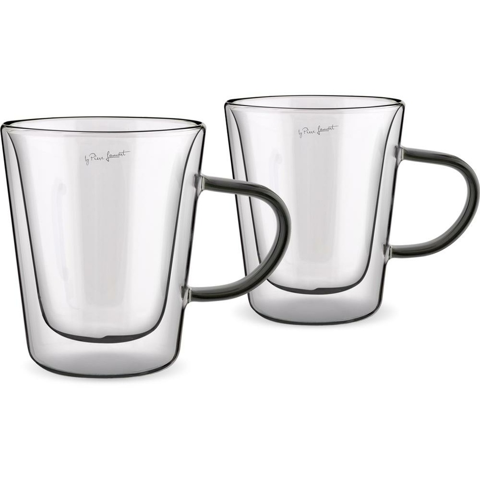 Lamart LT9120 2 darabos Tea Vaso pohárkészlet, 300ml, fekete, fekete akciós termékkép 1