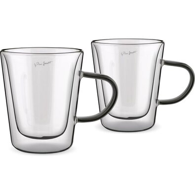 Lamart LT9120 2-delni set kozarcev Tea Vaso, 300ml, črn