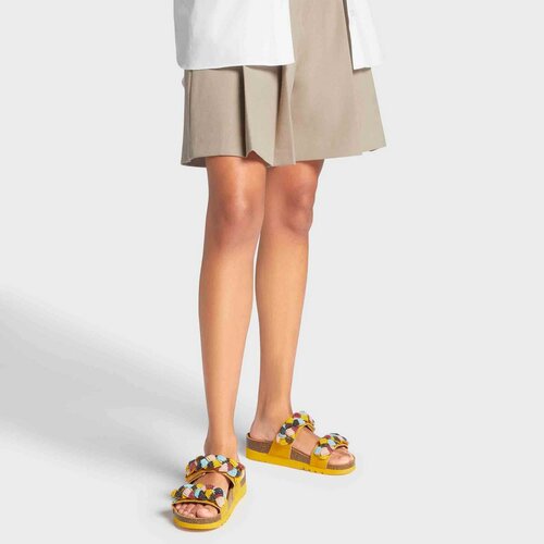 Scholl Pantofle Nice žltá, veľ. 40