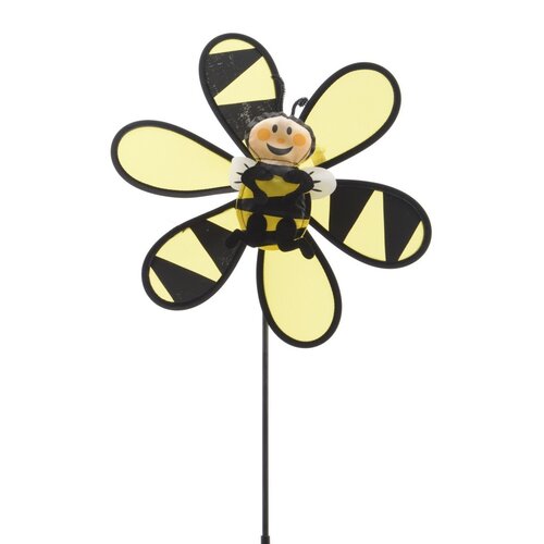 Záhradný veterník Včielka žltá, 45 cm