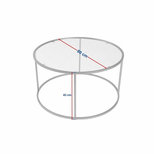 Măsuță de cafea Aurum Gold, 80 cm