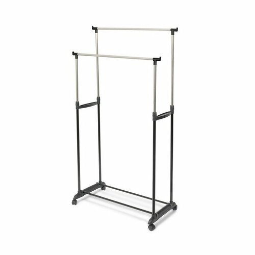Compactor Dvojitý stojan na šaty výsuvný ECOStender, 78 x 42 x 85-165 cm