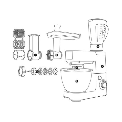 G21 Kuchyňský robot Promesso Iron Grey