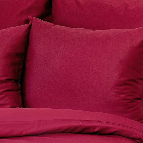 Kvalitex Set de lenjerie de pat din satin, culoarevisiniu, 140 × 200 cm, 70 × 90 cm