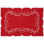 Vánoční ubrus Hvězdičky červená, 30 x 45 cm