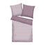 Lenjerie de pat din bumbac Tom Tailor Cozy Mauve & Crisp White, 135 x 200, 80 x 80 cm