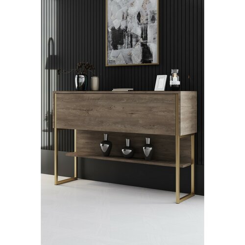 Komoda Luxe Walnut and Gold