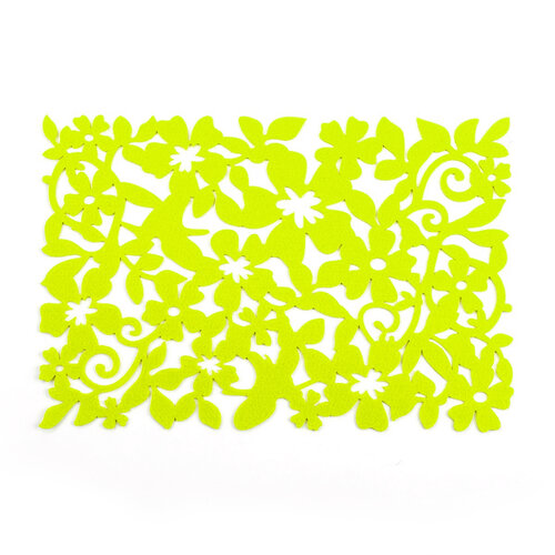 Filcowe podkładki na stół zielone, 45 x 30 cm, 4 szt.