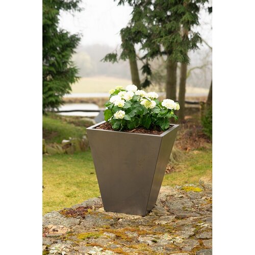 Ghiveci de grădină Cono 70 x 70 x 80 cm, corten CORGARDEN 1004