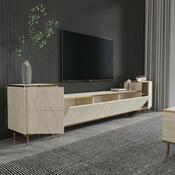 Imej Travertine, and Gold TV-asztal szekrényekkel