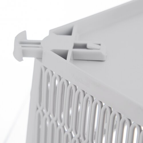 Orion Пластиковий штабельований кошик NESTA, 38 x 33 x 12,7 см, білий