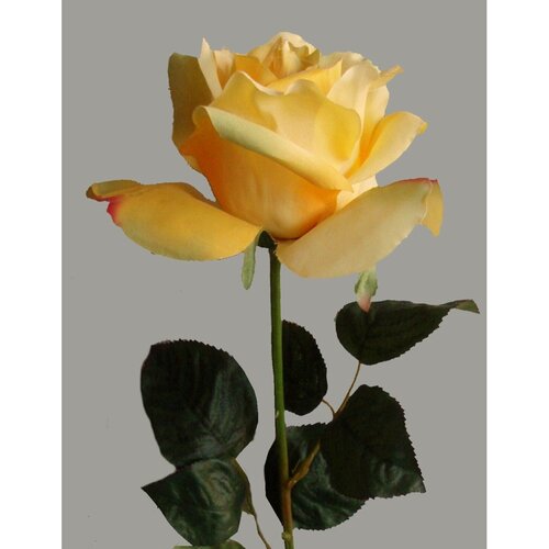 Umelá kvetina Ruža žltá, 60 cm