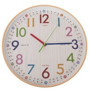 Zegar ścienny Colorful, śr. 30,5 cm, plastik
