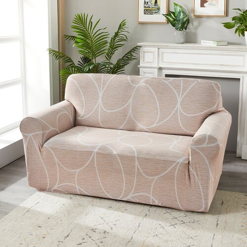 4Home Napínací poťah na kreslo Abstract béžová, 90-140 cm + obliečka na vankúšik zadarmo