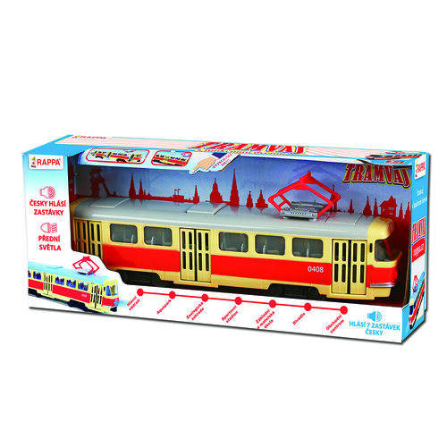 Rappa Tramvaj z zvokom in svetlobo, 28 cm