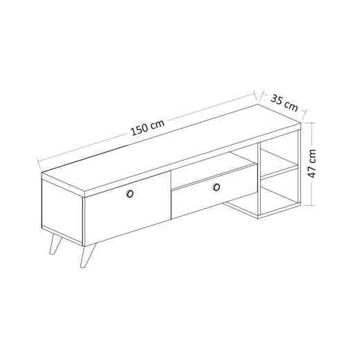TV-Lowboard Parion Black