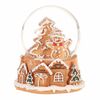 Decorațiune de Crăciun Om de zăpadă din turtădulce, poliresin, 9 cm